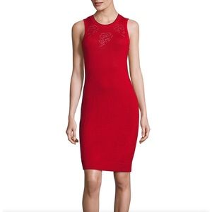 Rag & Bone | fitted knit red dress